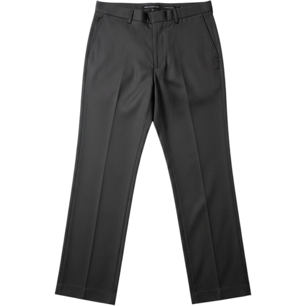 Express Mens Pants 4/32 Black Design Studio Flat Front
